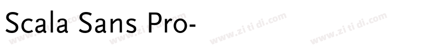 Scala Sans Pro字体转换